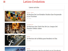 Tablet Screenshot of latinoevolution.com